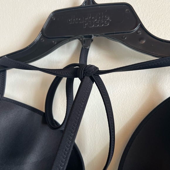 Shade & Shore, 34D, Black Swimsuit top, Never worn NWT, Bra cups, Strapy back - Picture 3 of 6